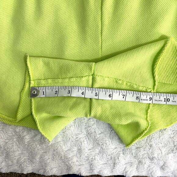 Aerie Neon Green Jersey Knit Comfy High Waisted Beach Party Sweat Shorts S - Picture 7 of 7
